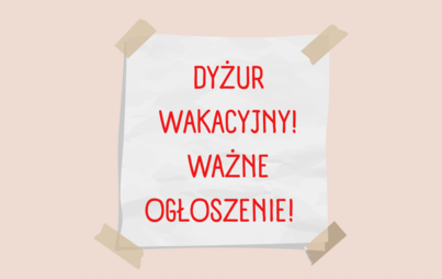Zdjęcie do Dyżur wakacyjny 