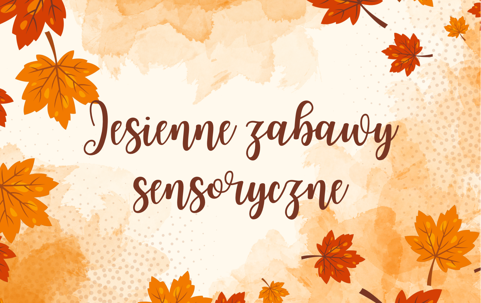 Zdjęcie do Jesienne zabawy sensoryczne